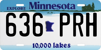 MN license plate 636PRH