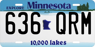 MN license plate 636QRM