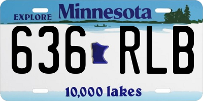 MN license plate 636RLB