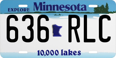 MN license plate 636RLC