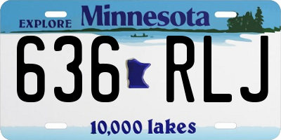 MN license plate 636RLJ