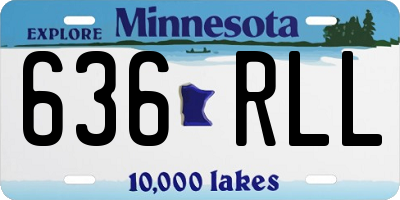 MN license plate 636RLL