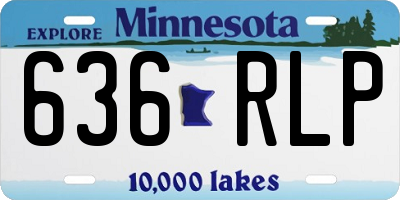 MN license plate 636RLP