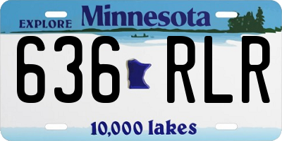 MN license plate 636RLR