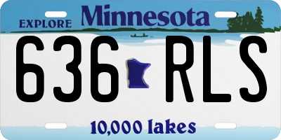 MN license plate 636RLS