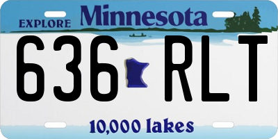 MN license plate 636RLT