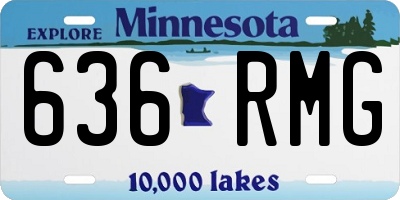 MN license plate 636RMG
