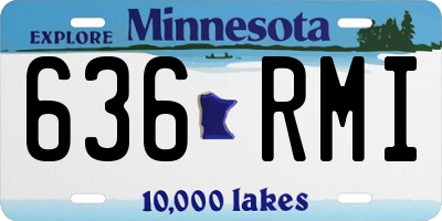 MN license plate 636RMI