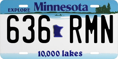 MN license plate 636RMN