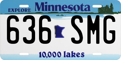 MN license plate 636SMG