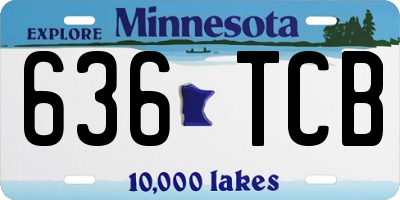 MN license plate 636TCB