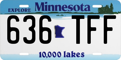 MN license plate 636TFF