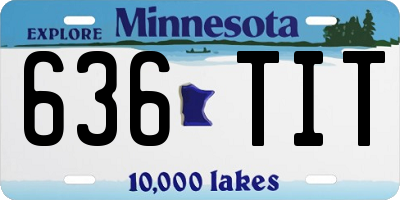 MN license plate 636TIT