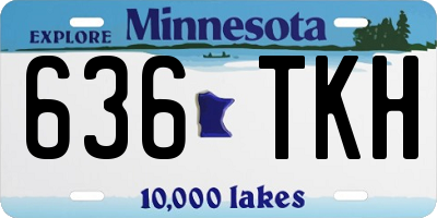 MN license plate 636TKH