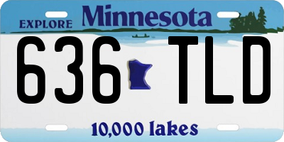 MN license plate 636TLD