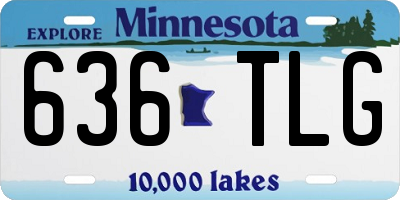 MN license plate 636TLG
