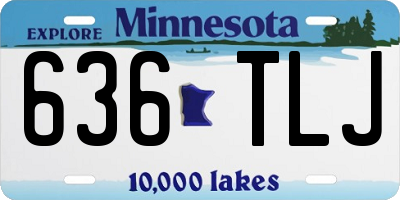 MN license plate 636TLJ