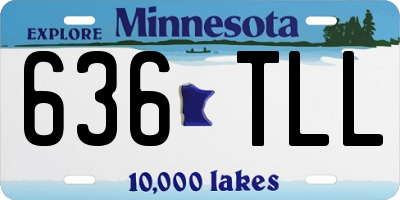 MN license plate 636TLL