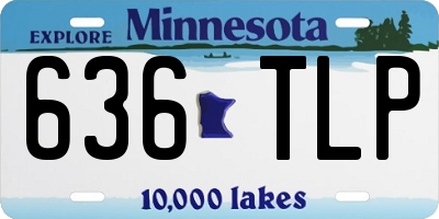 MN license plate 636TLP
