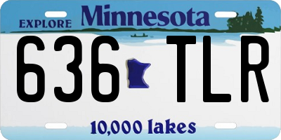 MN license plate 636TLR