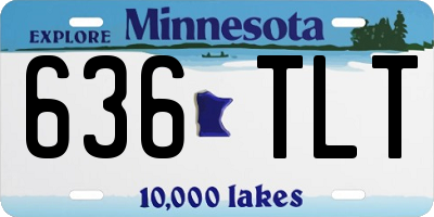 MN license plate 636TLT
