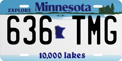 MN license plate 636TMG