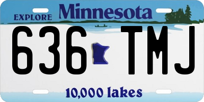 MN license plate 636TMJ