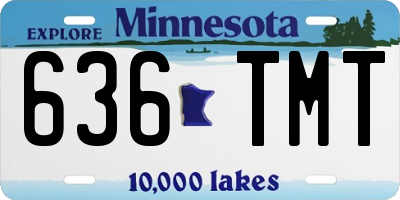 MN license plate 636TMT