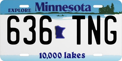 MN license plate 636TNG
