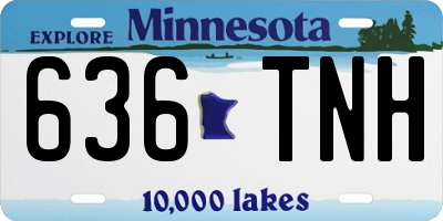 MN license plate 636TNH