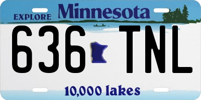 MN license plate 636TNL