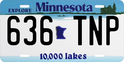 MN license plate 636TNP