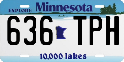 MN license plate 636TPH