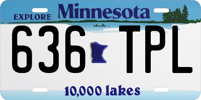 MN license plate 636TPL
