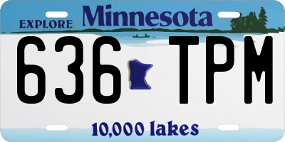 MN license plate 636TPM