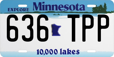 MN license plate 636TPP