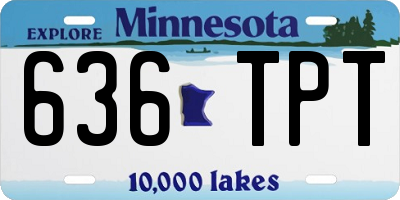 MN license plate 636TPT