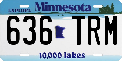 MN license plate 636TRM