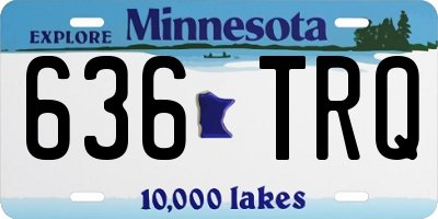 MN license plate 636TRQ