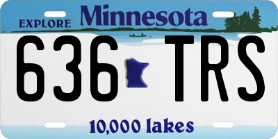 MN license plate 636TRS