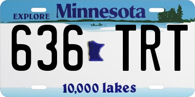 MN license plate 636TRT