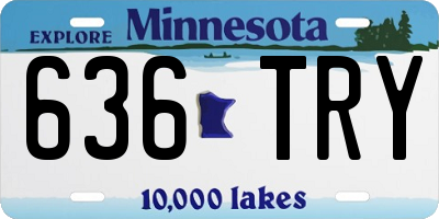 MN license plate 636TRY
