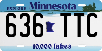 MN license plate 636TTC