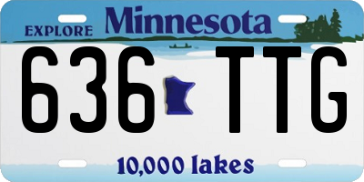 MN license plate 636TTG