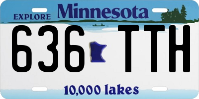MN license plate 636TTH