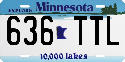 MN license plate 636TTL
