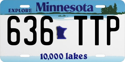 MN license plate 636TTP
