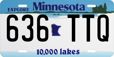 MN license plate 636TTQ