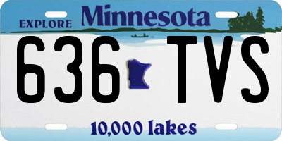 MN license plate 636TVS