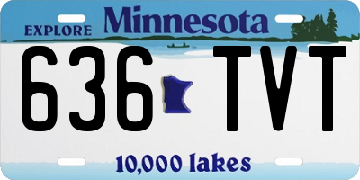 MN license plate 636TVT